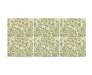 Pimpernel Willow Boughs Green Placemats Set of 6