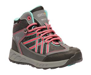 Regatta Boys & Girls Samaris Mid Waterproof Isotex Hiking Boots - Granit/Duchs