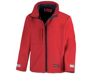 Result Childrens Unisex Waterproof Classic Softshell 3 Layer Jacket (Red) - RW3211