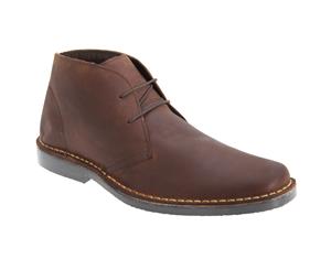 Roamers Mens Pull Up Leather Desert Boots (Brown) - DF232