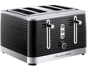 Russell Hobbs Inspire 4 slice Toaster - Black - RHT114BLK