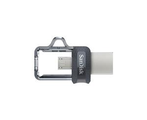 SANDISK OTG ULTRA DUAL USB DRIVE 3.0 FOR ANDRIOD PHONES 64GB 150MB/S SDDD3-64G