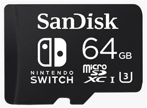 Sandisk Nintendo 64GB (SDSQXAT-064G-GN6ZA) MicroSDXC Card for Nitendo Switch