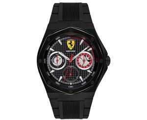 Scuderia Ferrari Men's 44mm Aspire Silicone Watch - Black