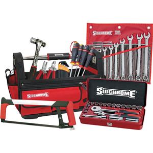 Sidchrome 47 Piece Tool Kit With Contactor Tool Bag SCMT45310