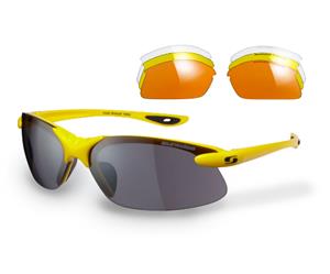 Sunwise Windrush Sports Yellow Sunglasses with 4 Interchangeable Lenses