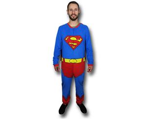 Superman Belted & Caped Union Suit