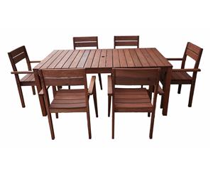 Supreme 7pc 1.8m Table & Chair Set
