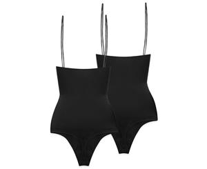 Ultimate Stay Up Thong Set - Black