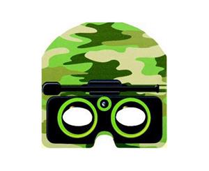 Unique Party Military Camo Face Masks (Pack Of 8) (Green) - SG15357