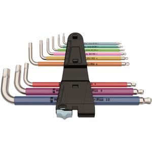 WERA Multicolour Stainless Steel Metric Hex Key Set
