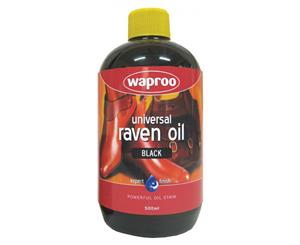 Waproo Raven Oil Leather Dye Black 500Ml - Black