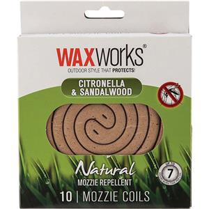 Waxworks Citronella and Sandlewood Coils 10 Pack