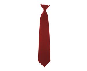 Yoko Clip-On Tie (Burgundy) - BC1550