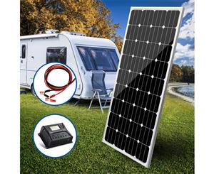 200w flat solar panel with controller and cable monocrystalline Boat Camping