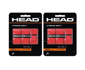2x 3PK Head XtremeSoft Overgrip Tennis/Squash Racket/Racquet Handle Grip Tape/RD