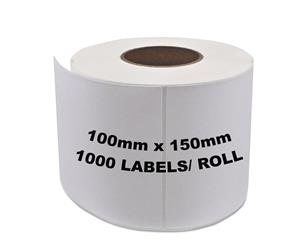 4 Rolls Direct Thermal Printer Compatible Labels 100mm x 150mm 1000 Labels/Roll