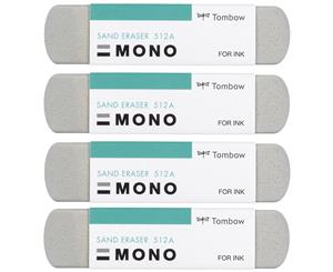 4 pcs of Tombow Mono Sand Eraser