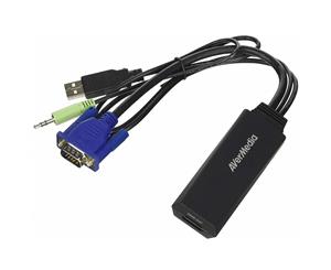 AVerMedia ET110 Video Adapter VGA to HDMI Output Full HD 1080p Cable Adapter - 61ET1100A0AE