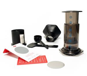 Aerobie Aeropress Coffee Maker System In A Box + Able Fine Disk Filter