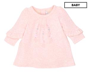 Bb by Minihaha Baby Girls' Viola Frill Dress - Pink Marle