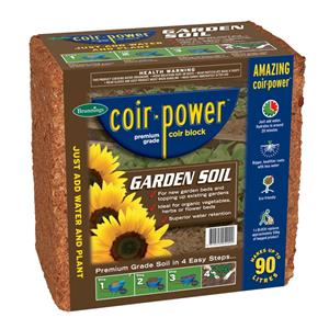 Brunnings 90L Coir Power Garden Soil Mulch Block