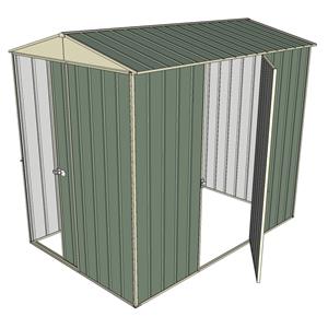 Build-a-Shed 1.5 x 2.3 x 2.3m Single Hinged Side Door Gable Shed - Green