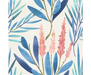 Canvas Print - Pink Blue Florals - 80x80