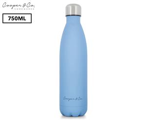 Cooper & Co. Insulated Water Bottle 750mL - Blue/Matte Finish