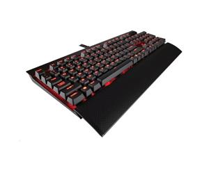 Corsair Gaming K70 Rapidfire Backlit Red LED Mechanical Keyboard - Cherry MX Speed