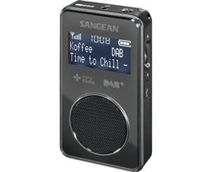 DPR35B SANGEAN Black DAB+ FM-Rds Pocket Radio Sangean FM and DAB+ / Digital Radio Plus BLACK DAB+ FM-RDS POCKET RADIO