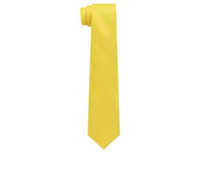 Dobell Mens Yellow Tie Dupion Satin-Feel Work/Wedding