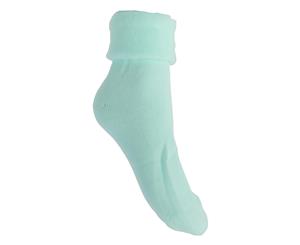 Dozy Toes Womens/Ladies Thermal Bed Socks (Aqua) - W490