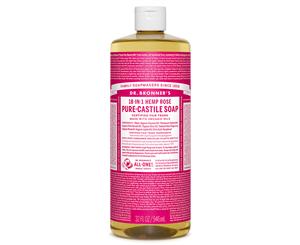 Dr. Bronner's Pure-Castile Liquid Soap Rose 946mL