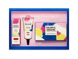Etude House Colorful Drawing Special Launching Kit Set (Dear My Blooming Lips + Blusher + Eyeshadow Palette)