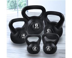 Everfit 22KG Kettlebell Kettle Bell Set Kit Weight Fitness Exercise Home Gym
