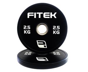 FITEK 2.5KG Pair Full Rubber Olympic Barbell Small Plates