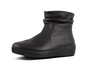 FitFlop Skatebootie Leather Black Boots