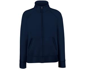 Fruit Of The Loom Ladies/Womens Lady-Fit Fleece Sweatshirt Jacket (Deep Navy) - BC1371