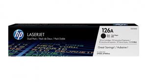 HP 126A 2-Pack LaserJet Toner Cartridge - Black