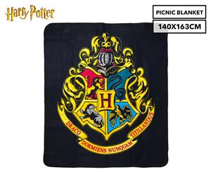 Harry Potter 140x163cm Hogwarts Crest Picnic Blanket