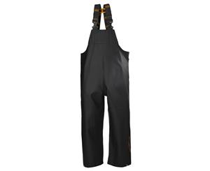 Helly Hansen Mens Gale Waterproof Rain Bib Workwear Trousers - Black