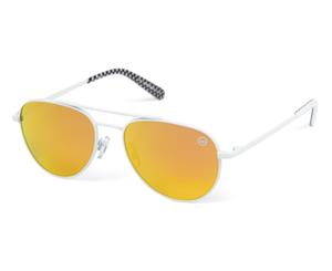 Hype White Check Hypepilot Sunglasses - White