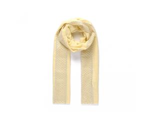 Intrigue Womens/Ladies Scarf With Lace (Yellow) - JW501