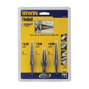 Irwin Unibit High Speed Steel Step Drill - 3 Pack