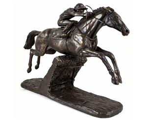 Istbraq Horse Racing by Harriet Glen Cold Cast Bronze Sculpture