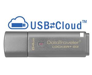 Kingston Technology DataTraveler Locker+ G3 64GB 64GB USB 3.0 (3.1 Gen 1) USB Type-A connector Silver USB flash drive