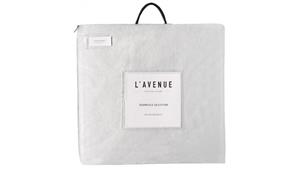 L'Avenue Silver Single Plush Blanket