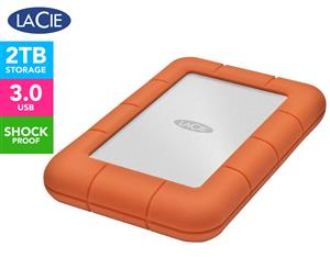 LaCie Rugged Mini 2TB Portable Hard Drive - Orange