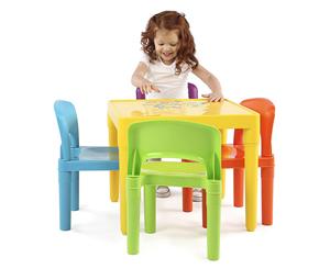 Lenoxx Delsun Plastic 5-Piece Table & 4 Chairs Set